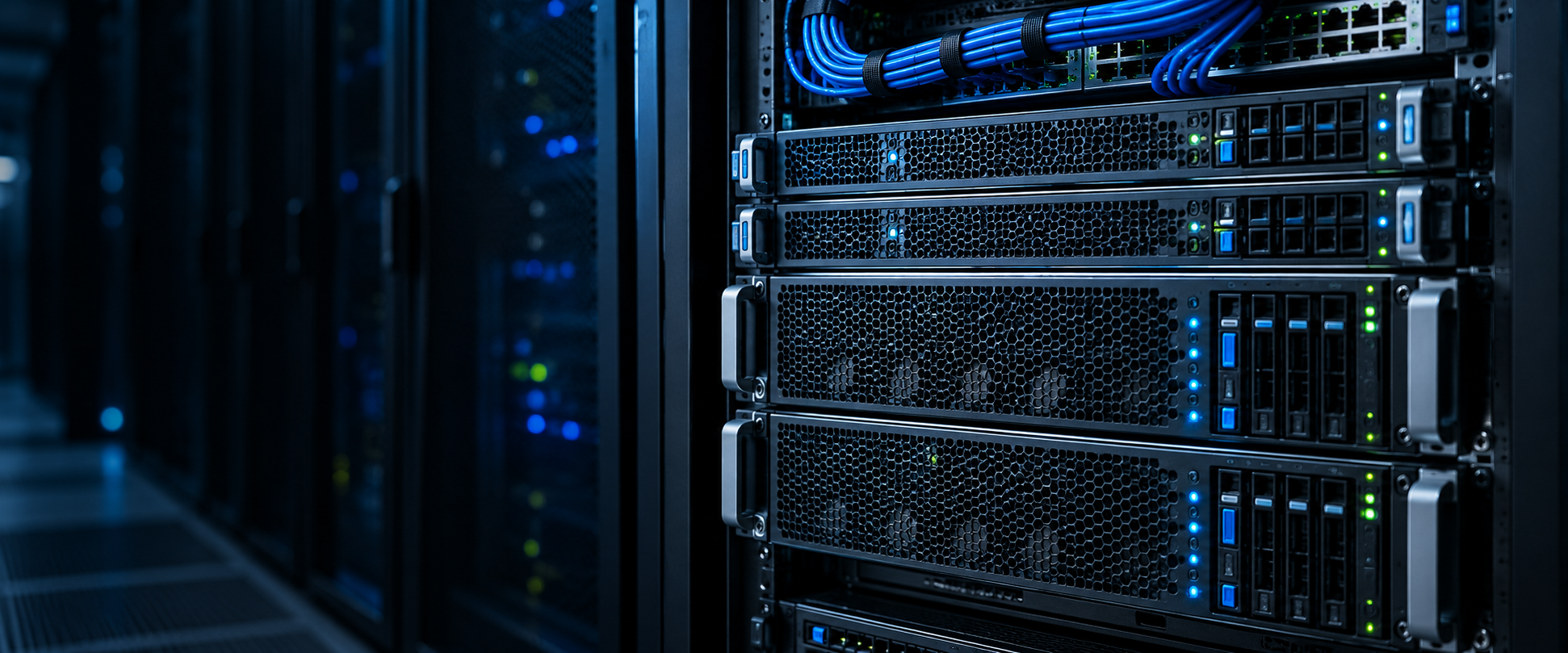 Visualisierung eines EPYC-Rackservers